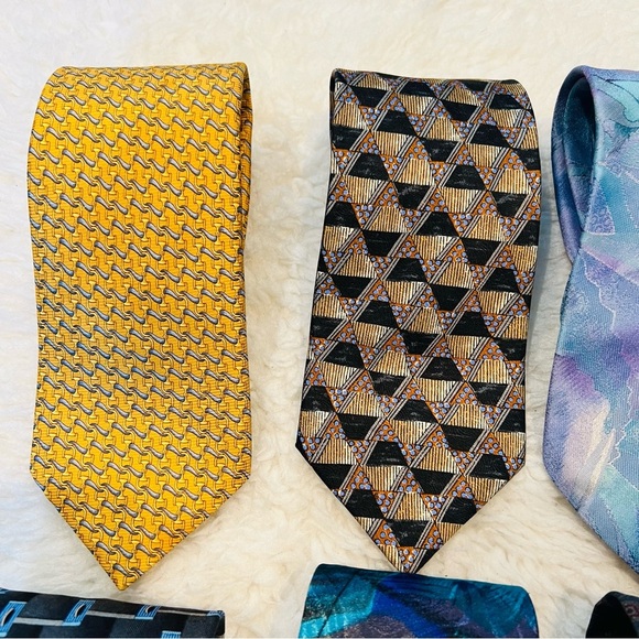 Vintage Branded lot of 8 Men’s Neckties - Picture 3 of 15